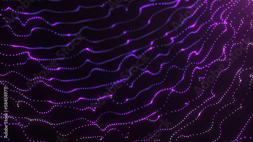 Dinamic wave particle abstract background 