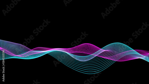 Wave and fluid Background animation. Modern colorful wallpaper. audio visualization effect.	

