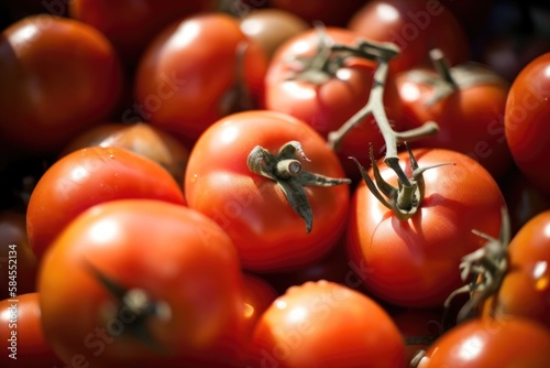 tomatoes on the vine, generative ai