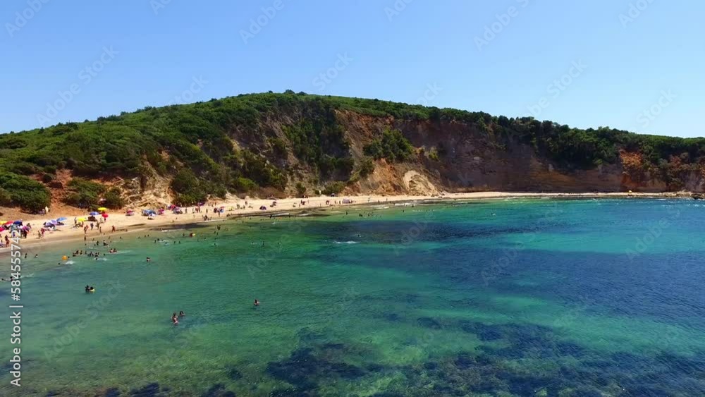 aerial shot by drone of the most beautiful beach of el kala aerial shot by drone of the most beautiful beach of el kala