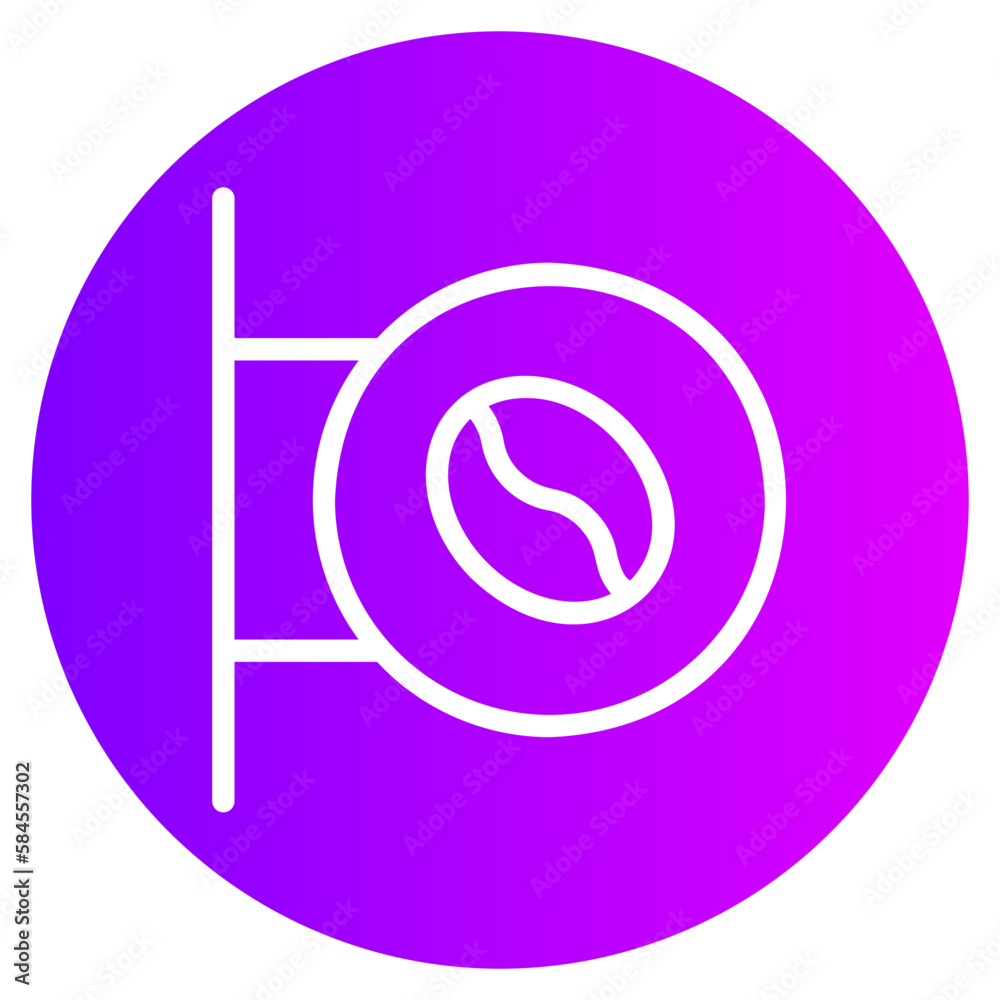 signboard gradient icon signboard gradient icon