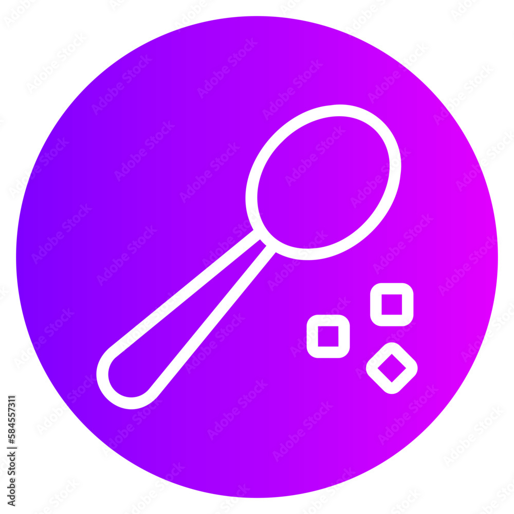 sugar cubes gradient icon