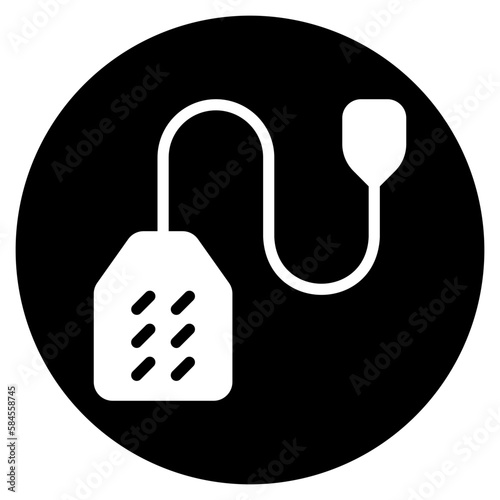 tea bag glyph icon