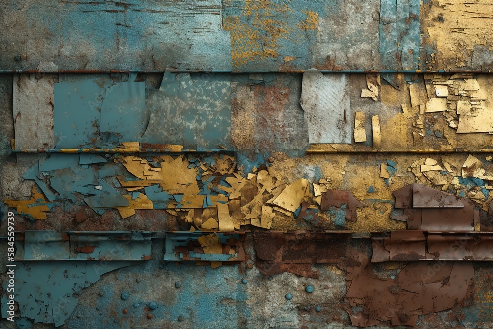 Fototapeta premium Material displaced paint texture background illustration with Generative AI