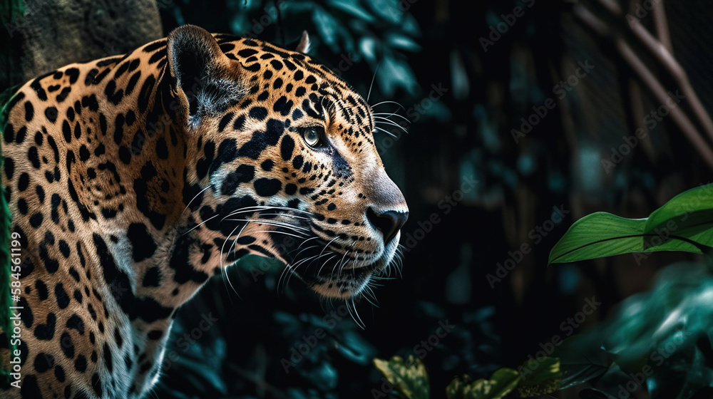 Fototapeta premium Jaguar in the Jungle