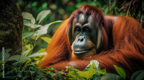 Orangutan in the Jungle