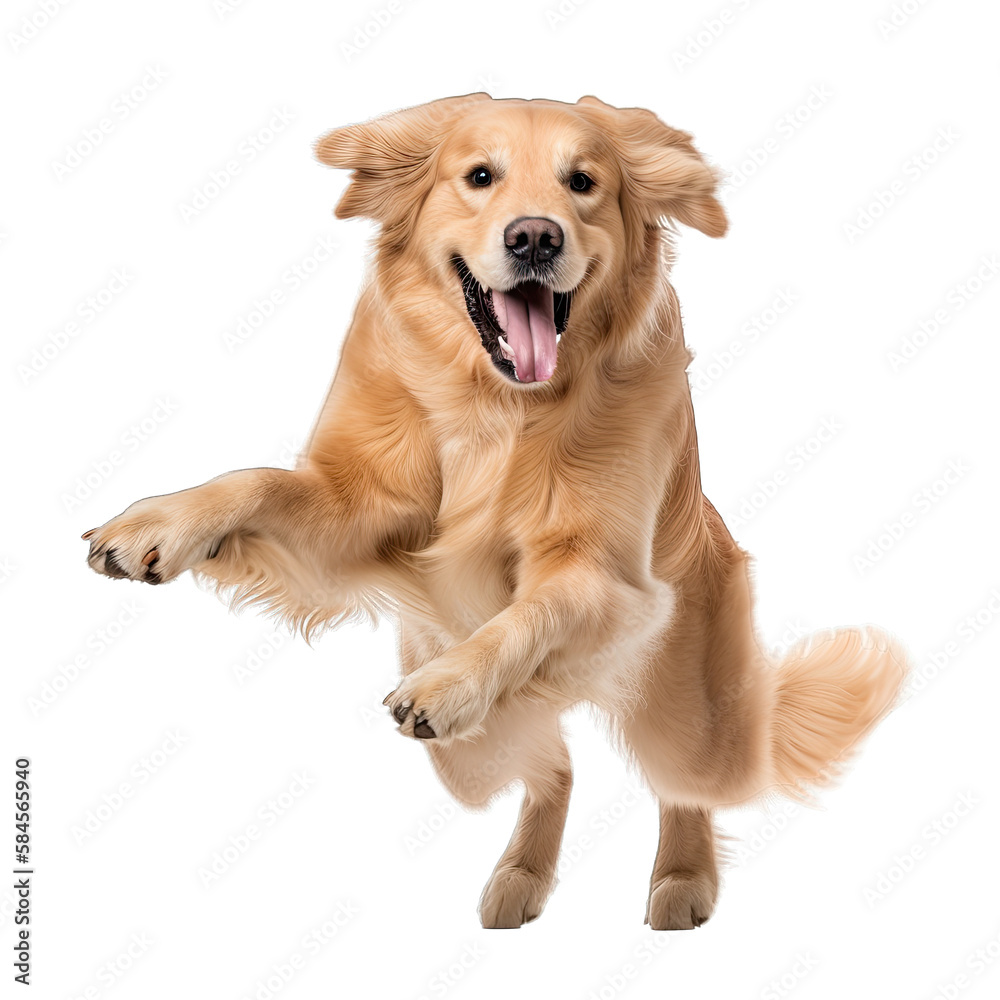 Golden hotsell retriever jumping