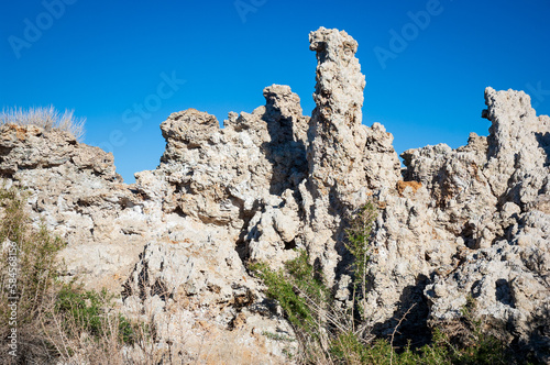 Tall Pillar Formations at Mono Lake