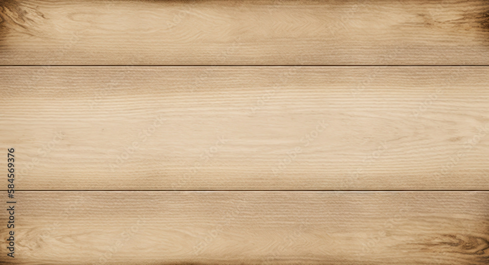 Naklejka premium Elegant beige wooden texture. Light brown background surface. Generative AI