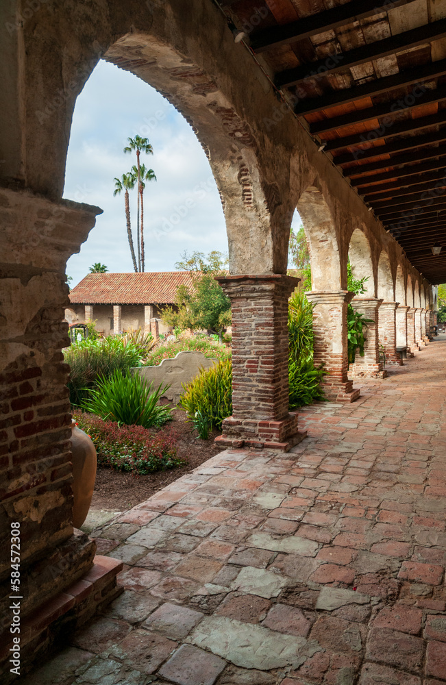 Outside of Mission San Juan Capistrano, Landmark, Chapel, Museum and Gardens