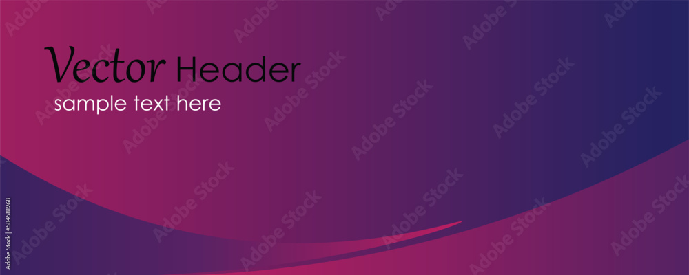 Abstract geometric web banner vector gradient template Abstract geometric web banner vector gradient template