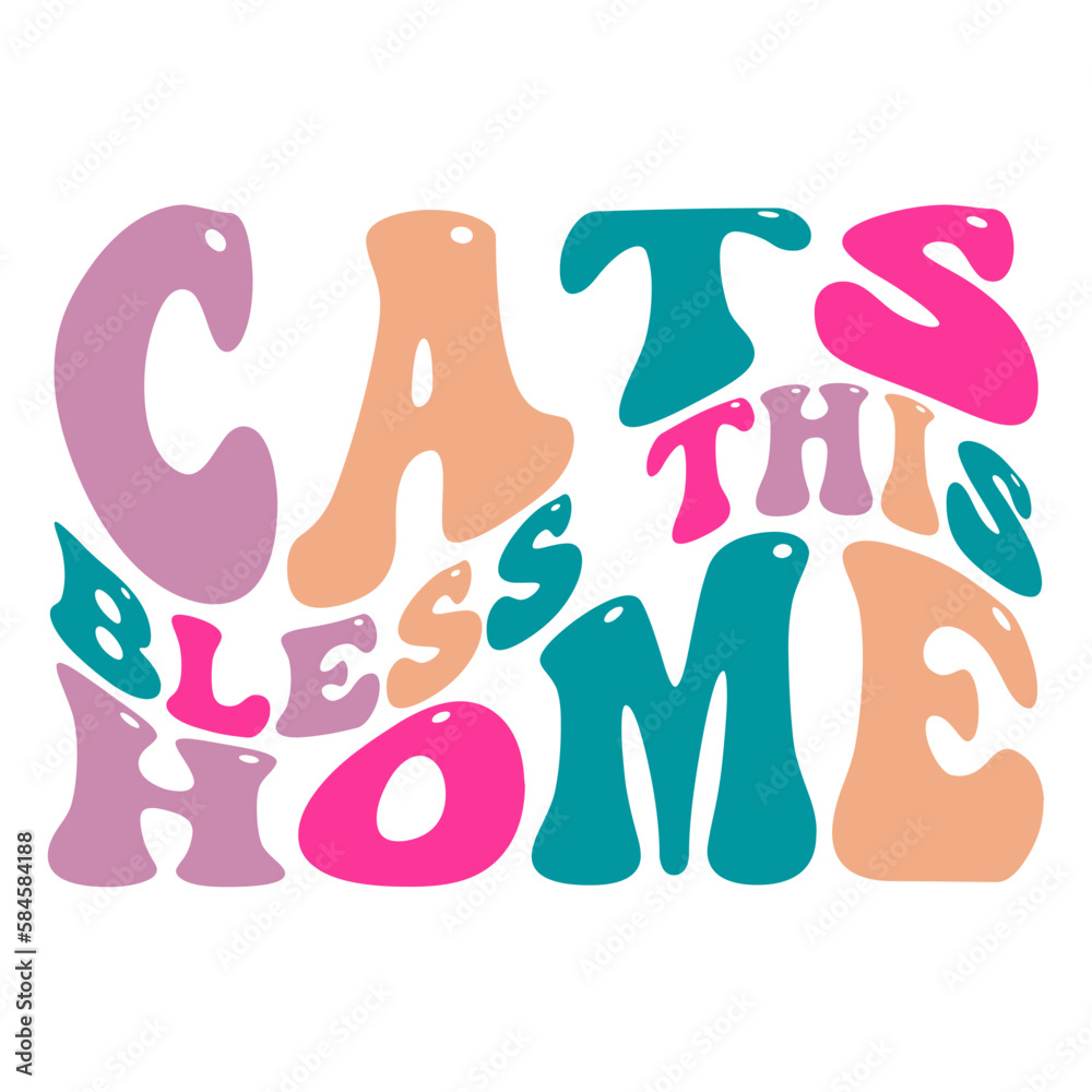 Cats bless this home svg