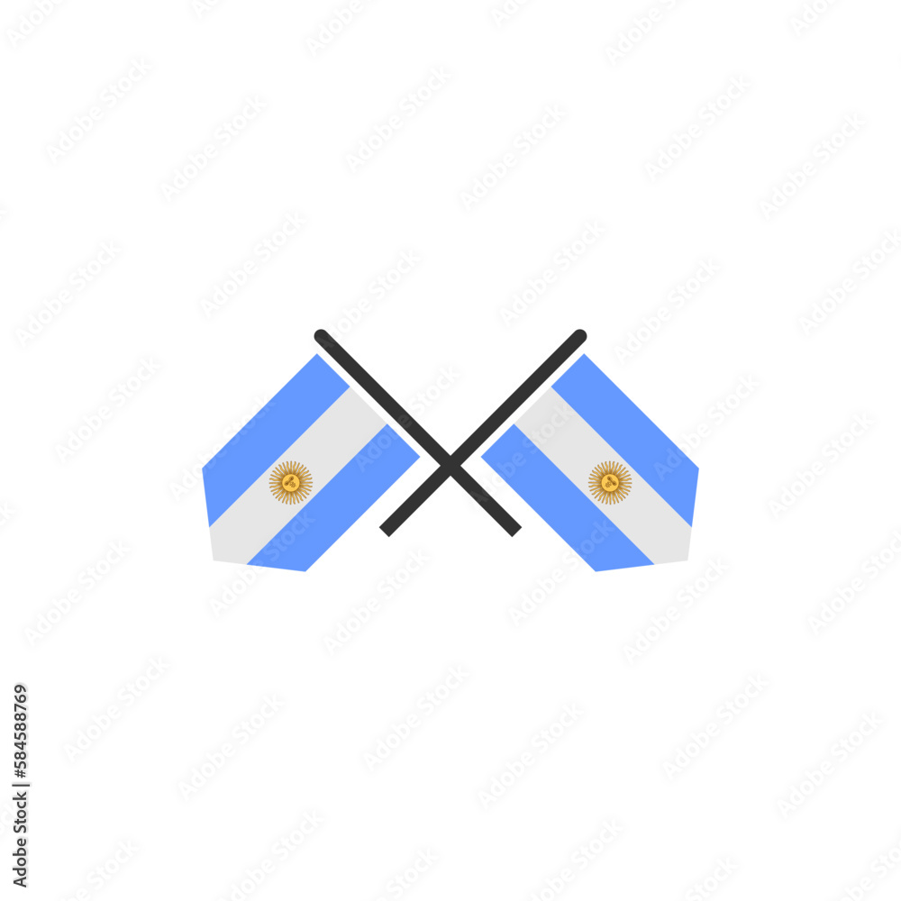 Argentina flags icon set, Argentina independence day icon set vector sign symbol Argentina flags icon set, Argentina independence day icon set vector sign symbol