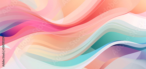 modern abstract colorful background with waves,pale colors