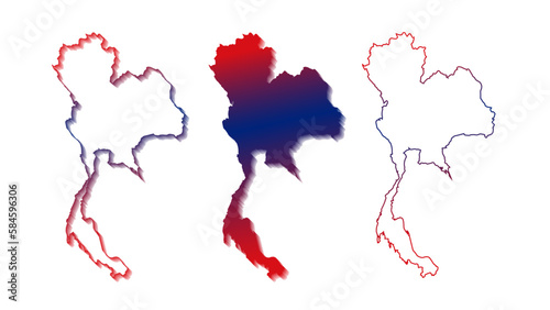 thailand map map of thailand vector map vector