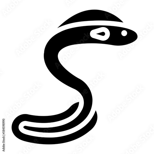 eel glyph icon