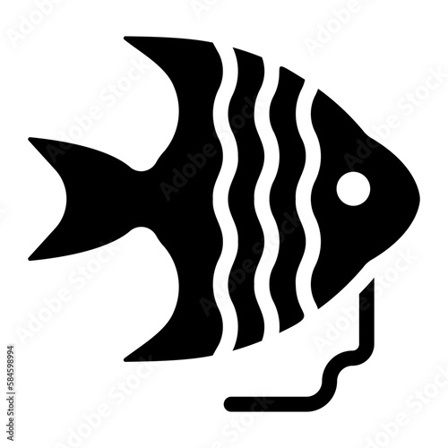 angelfish glyph icon