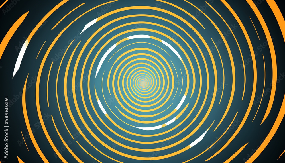 Abstract blue swirling radial background