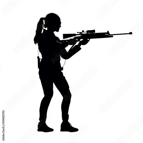 biathlon  silhouette  gun  soldier  vector  rifle  weapon  war  woman  black  illustration  people  person  golf  military  music  shooting  golfer  men  shooter  woman  boy  sport  generative ai