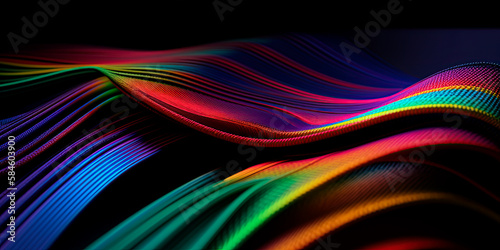 Abstract Colorful Wave Background Wallpaper