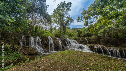 beautiful Mexican cascading waterfalls.