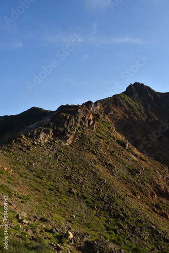 Climbing mountain ridge  Nasu  Tochigi  Japan