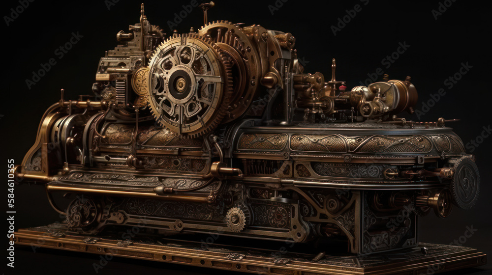 Steampunk Perpetual Motion Machine 