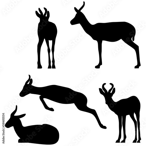 silhouette deer illustration