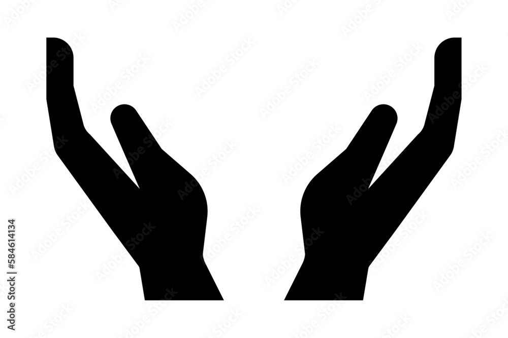 the two hand holding symbol the two hand holding symbol