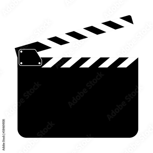 Blank movie clap board template