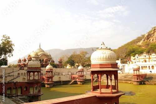 City palace and lake in Alwar. Rajasthan, India
 photo