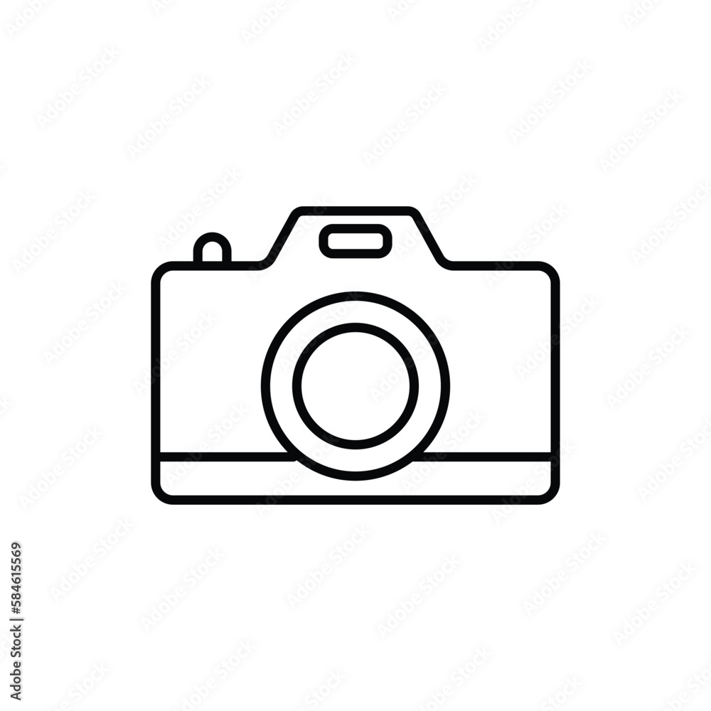 camera icon. outline icon camera icon. outline icon