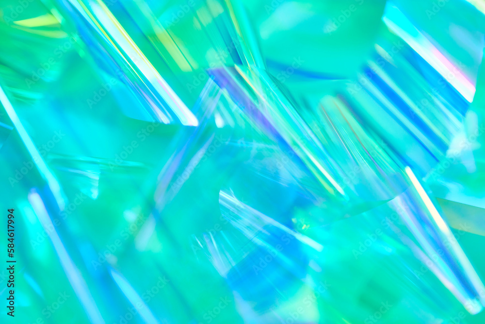 Soft focused, blurred close-up of ethereal pastel neon mint, turquoise ...