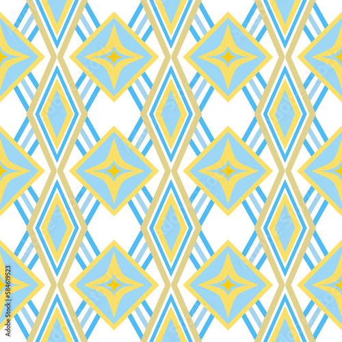 Chevron Seamless Pattern with Tribal Shape. Designed in Ikat, Aztec, Folk, Motif, Luxury Arabic Style. Ideal for Fabric Garment, Ceramics, Wallpaper. Vector Illustration.