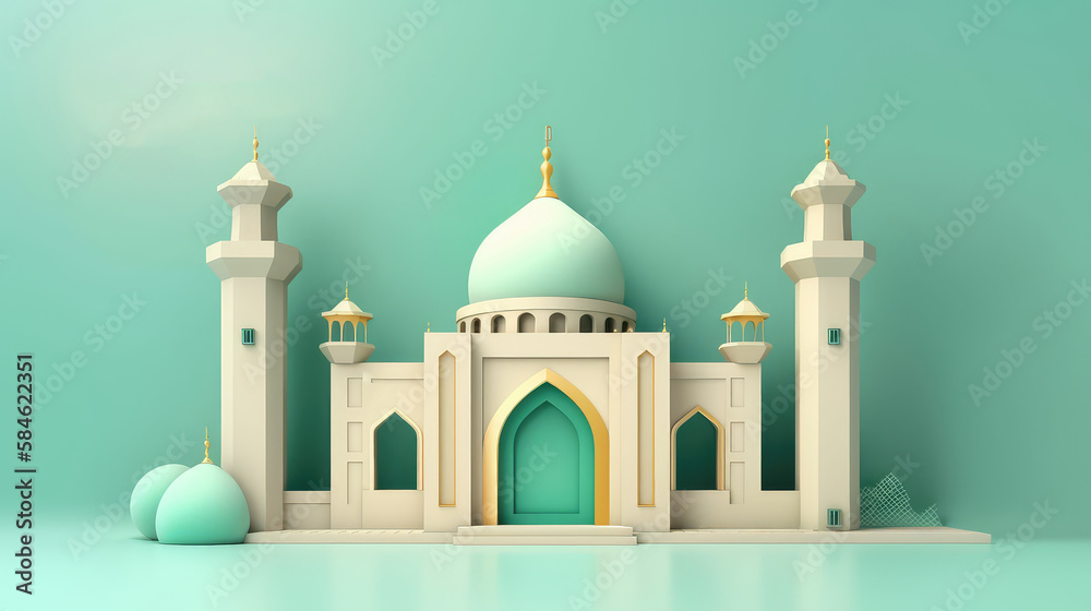 Beautiful Islamic Mosque Background