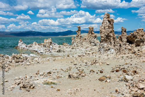 Formations and Clear Blue Water at Mono Lake