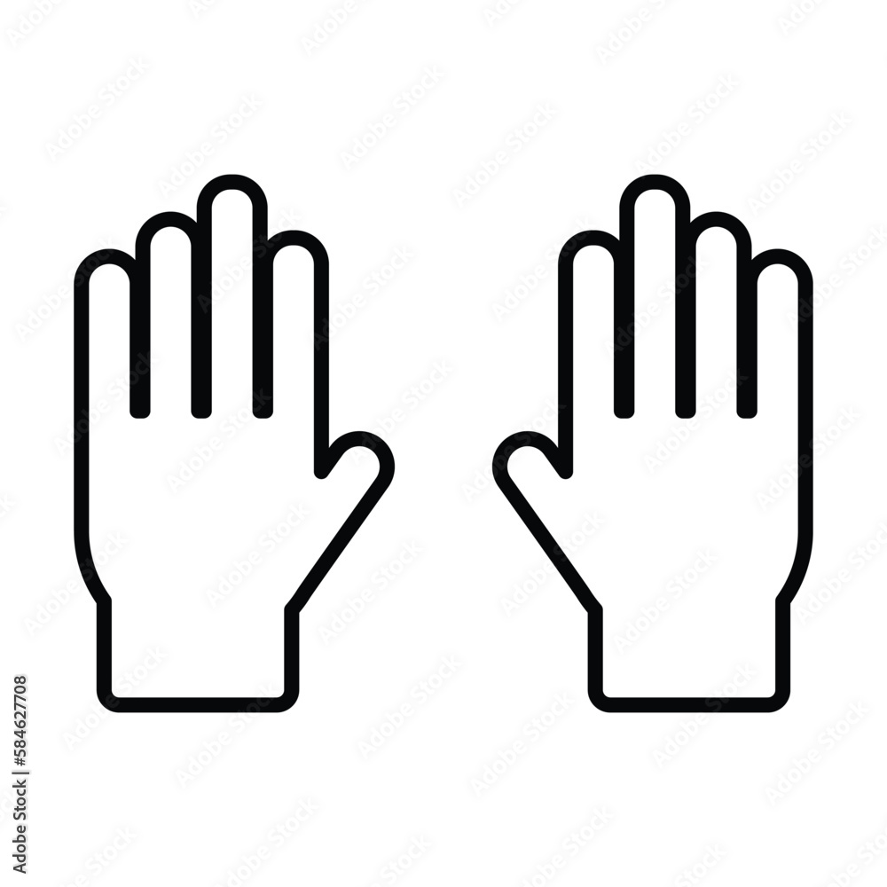 hands icon, body vector, finger illustration hands icon, body vector, finger illustration