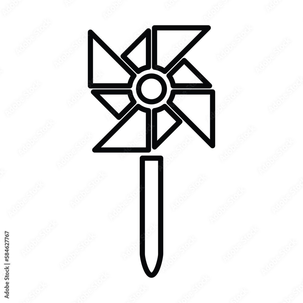 paper windmill icon, paper vector, windmill illustration paper windmill icon, paper vector, windmill illustration