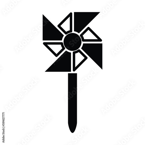 paper windmill icon, paper vector, windmill illustration