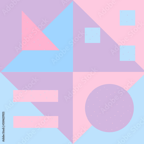 Colorful Pattern with Geometric Shapes 