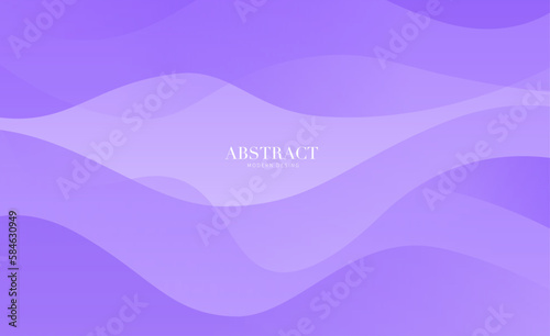 abstract background with waves, Violet banner