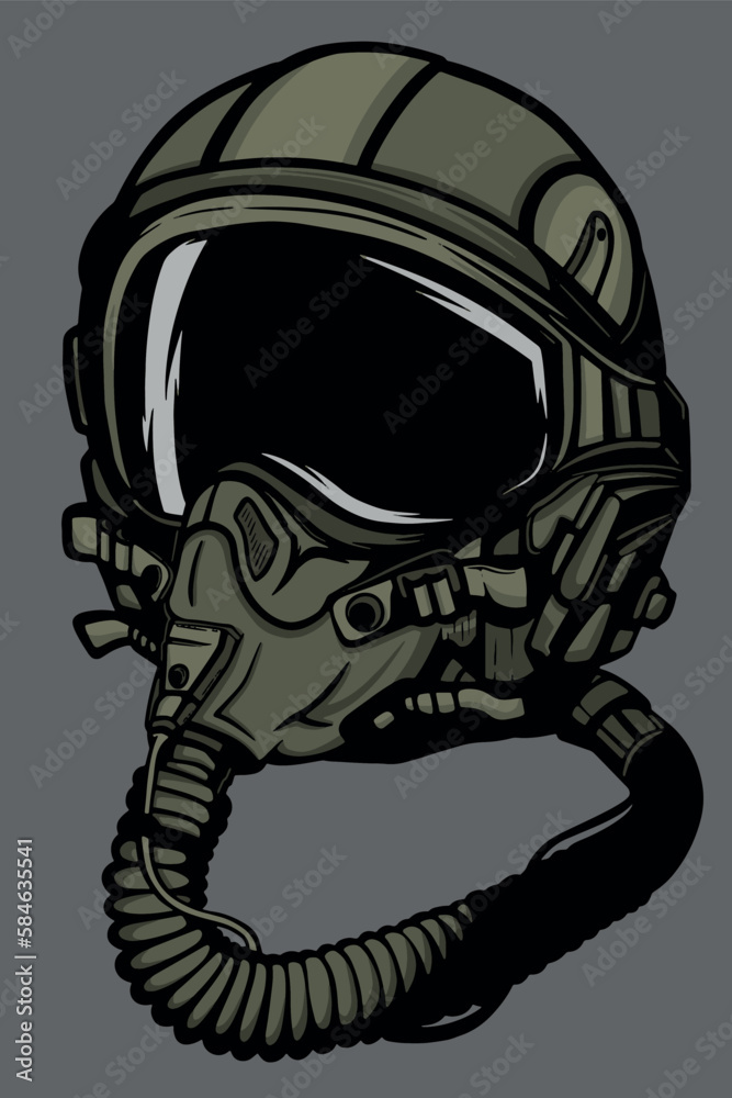 Illustration of pilot helmet vector Illustration of pilot helmet vector