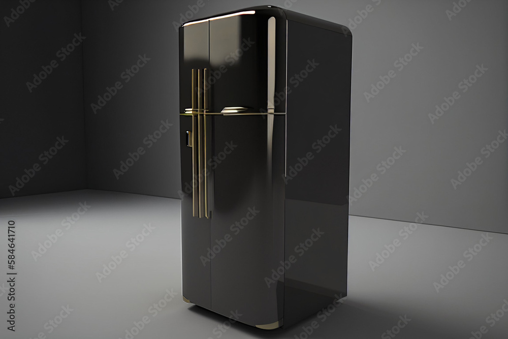 Still life refrigerator illustration Still life refrigerator illustration