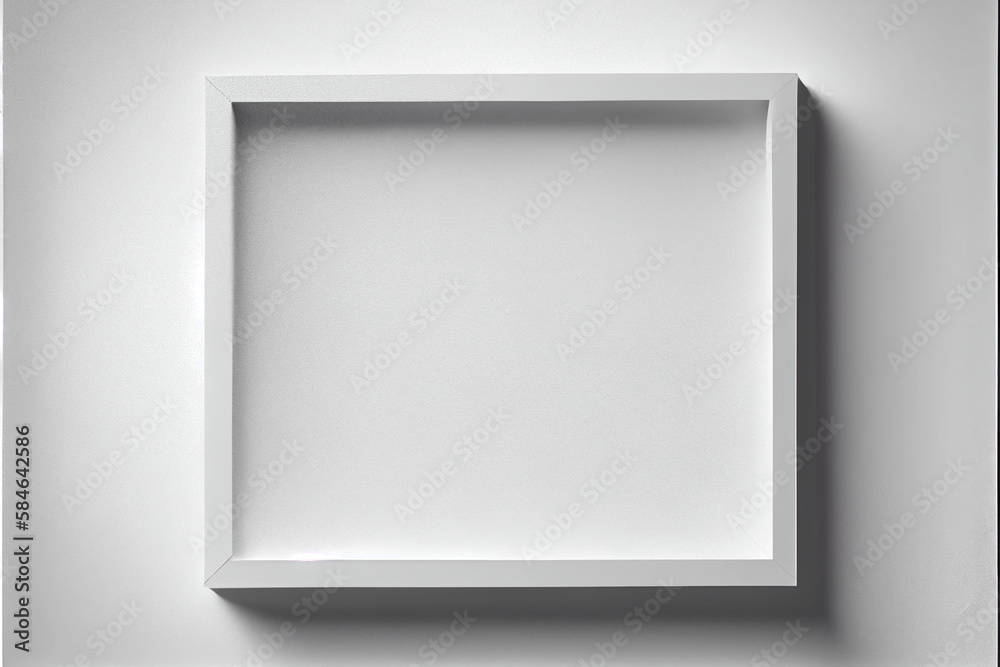 Square Frame Mock-Up, AI Generated Square Frame Mock-Up, AI Generated