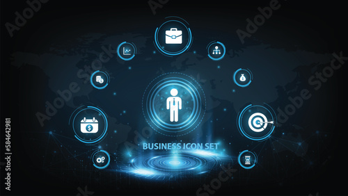 Business, Technology, Internet and network concept. Digital Marketing content planning advertising strategy concept.