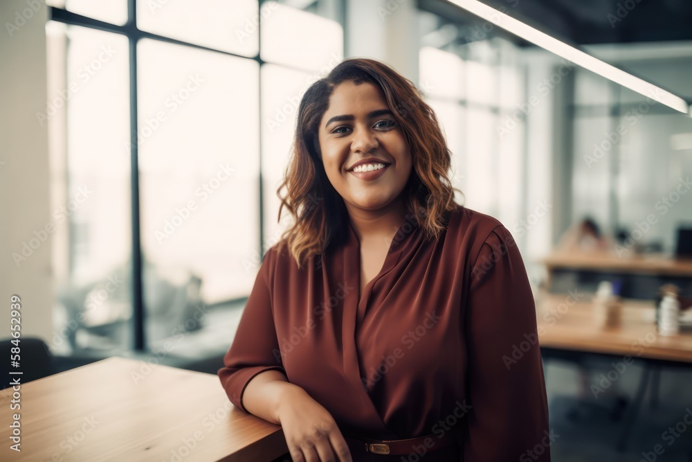 Ambitious businesswoman. Photo generative AI Ambitious businesswoman. Photo generative AI