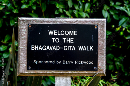 Bhagavad-Gita walk at Bhaktivedanta manor, Watford, U.K.