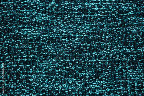 Teal blue fabric texture background