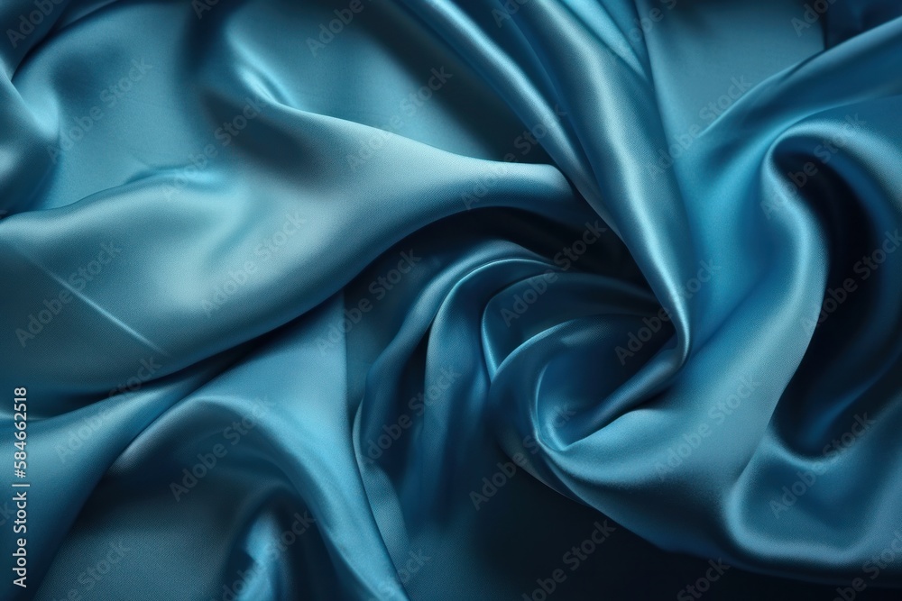 Fototapeta premium Silk texture elegant background and wallpaper. blue color (ai generated)