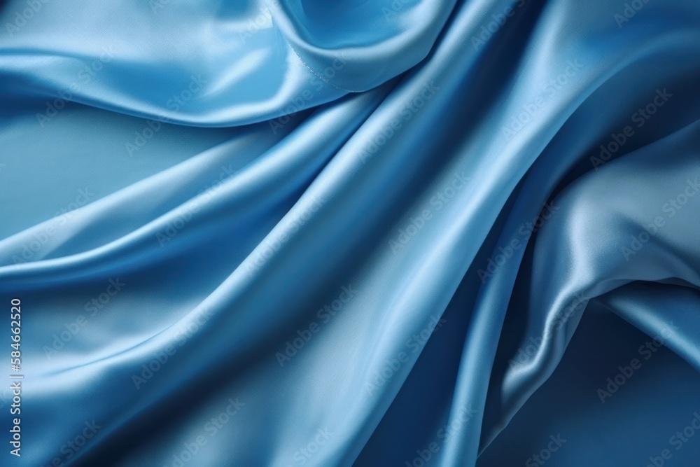 Fototapeta premium Silk texture elegant background and wallpaper. blue color (ai generated)